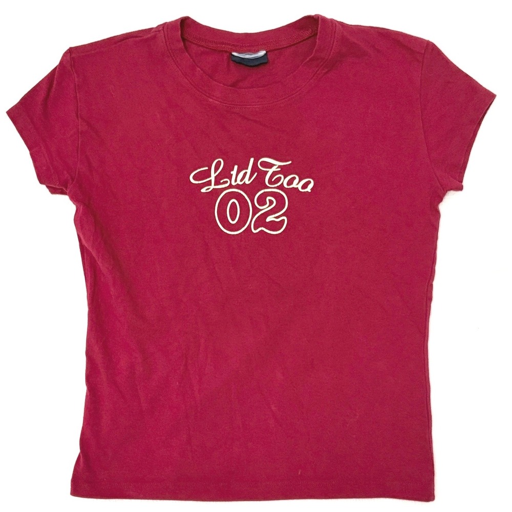 Limited Too Vintage T-Shirt Graphic Baby Tee Size 10 Red
